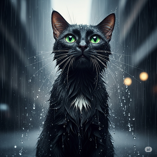 When the Heavens Open: What Do Our Feline Friends Do in the Rain?