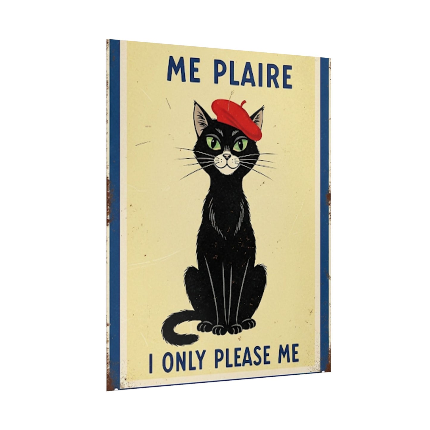 French I only do what please me Poster - Fun Wall Art for Animal Lovers