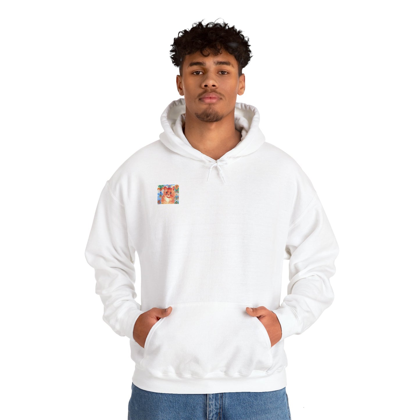 Louis Wain Cute Cat -Unisex Heavy Blend™ Hooded Sweatshirt