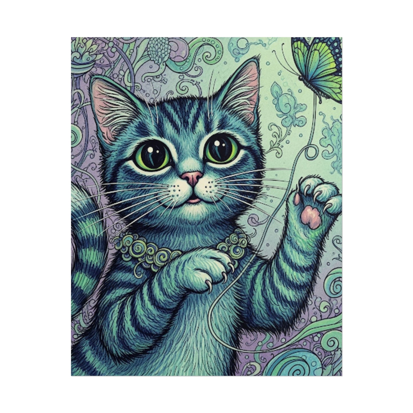 Cute Cat Poster - Fun Wall Art for Animal Lovers