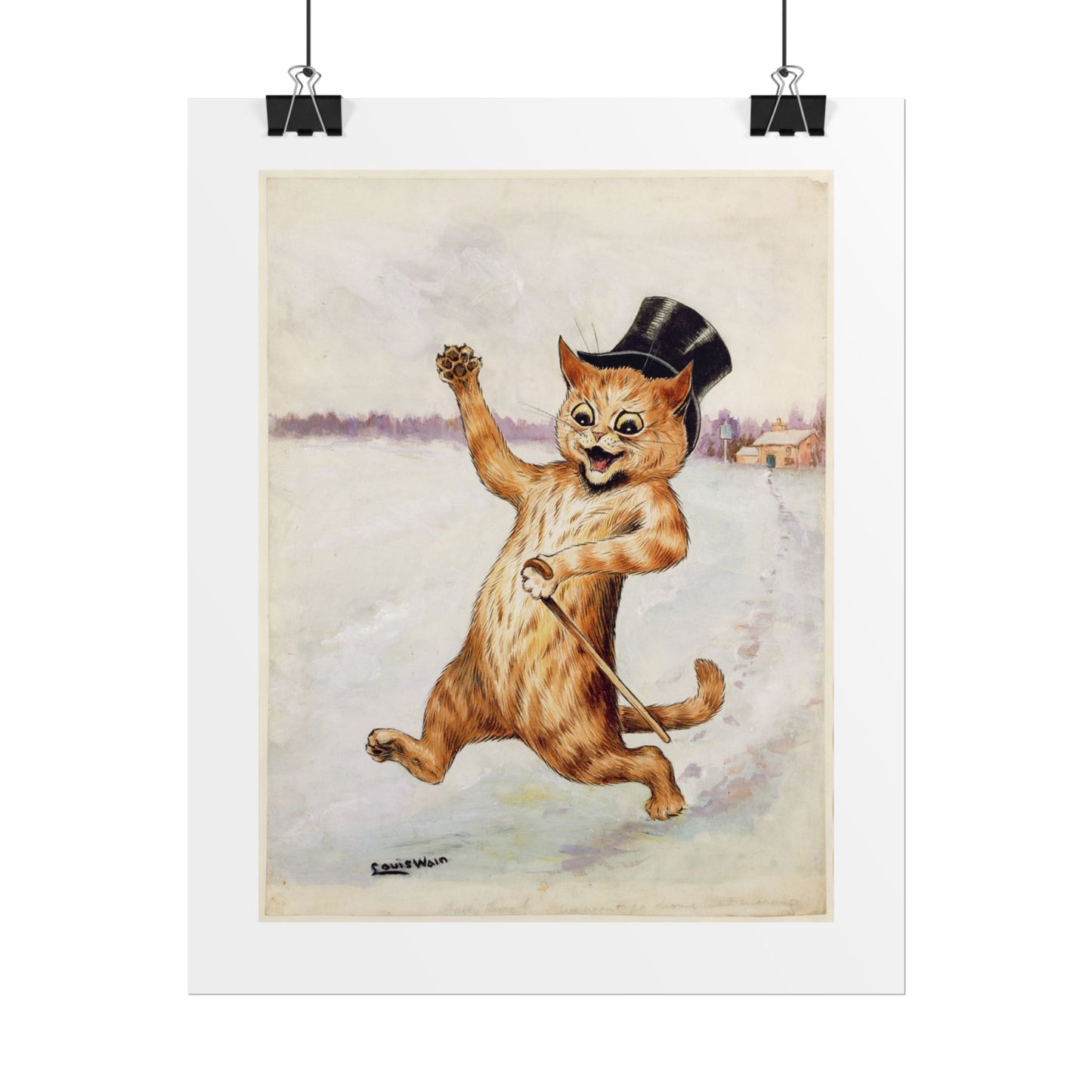 Louis Wain - Whimsical Cat Rolled Poster - Vintage Style Wall Art