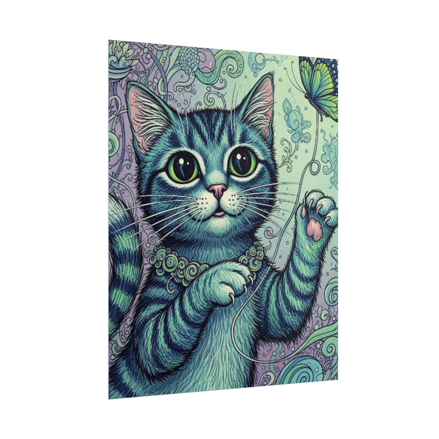 Cute Cat Poster - Fun Wall Art for Animal Lovers