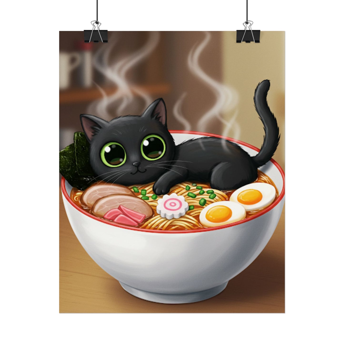 Big eye black cat Poster - Fun Wall Art for Animal Lovers