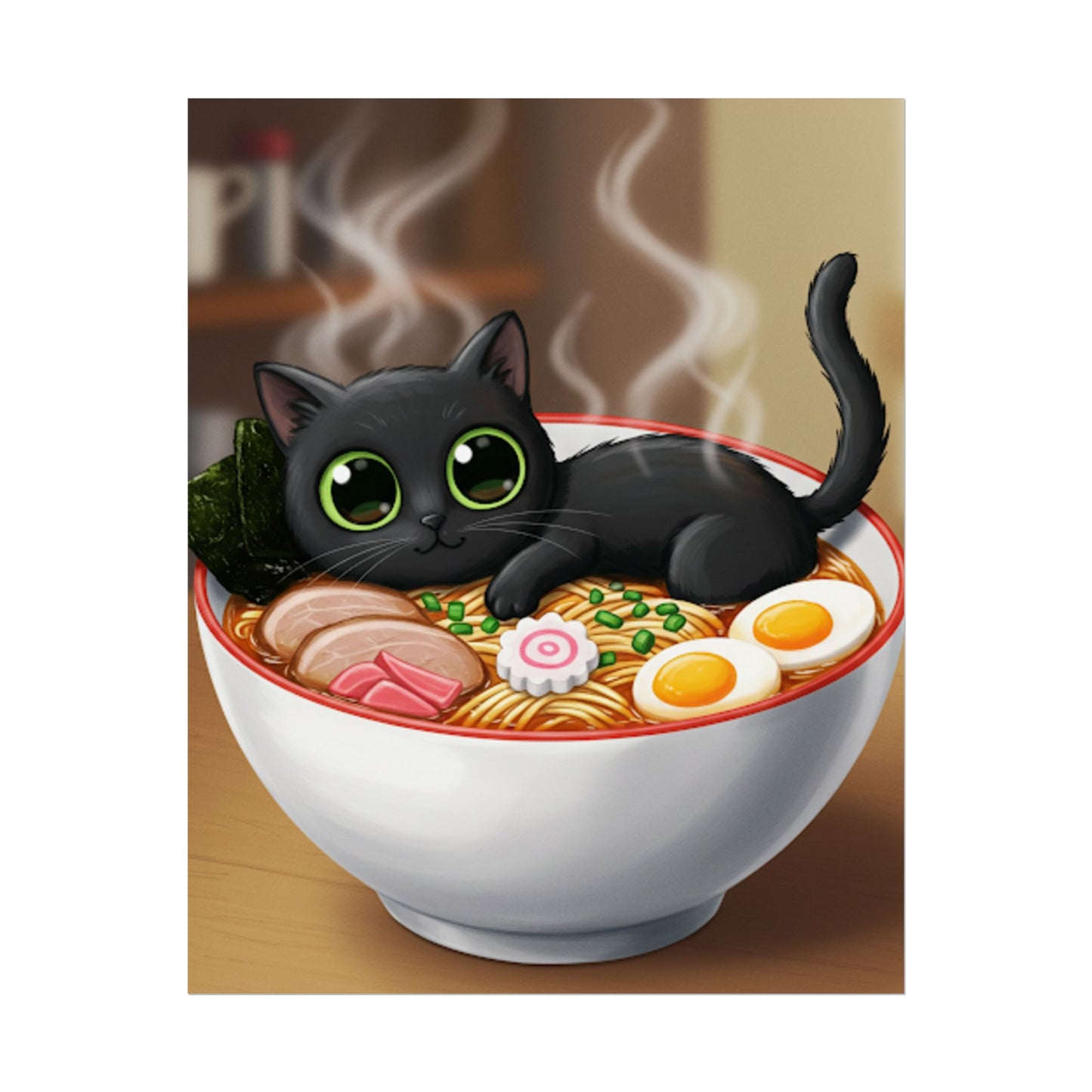 Big eye black cat Poster - Fun Wall Art for Animal Lovers