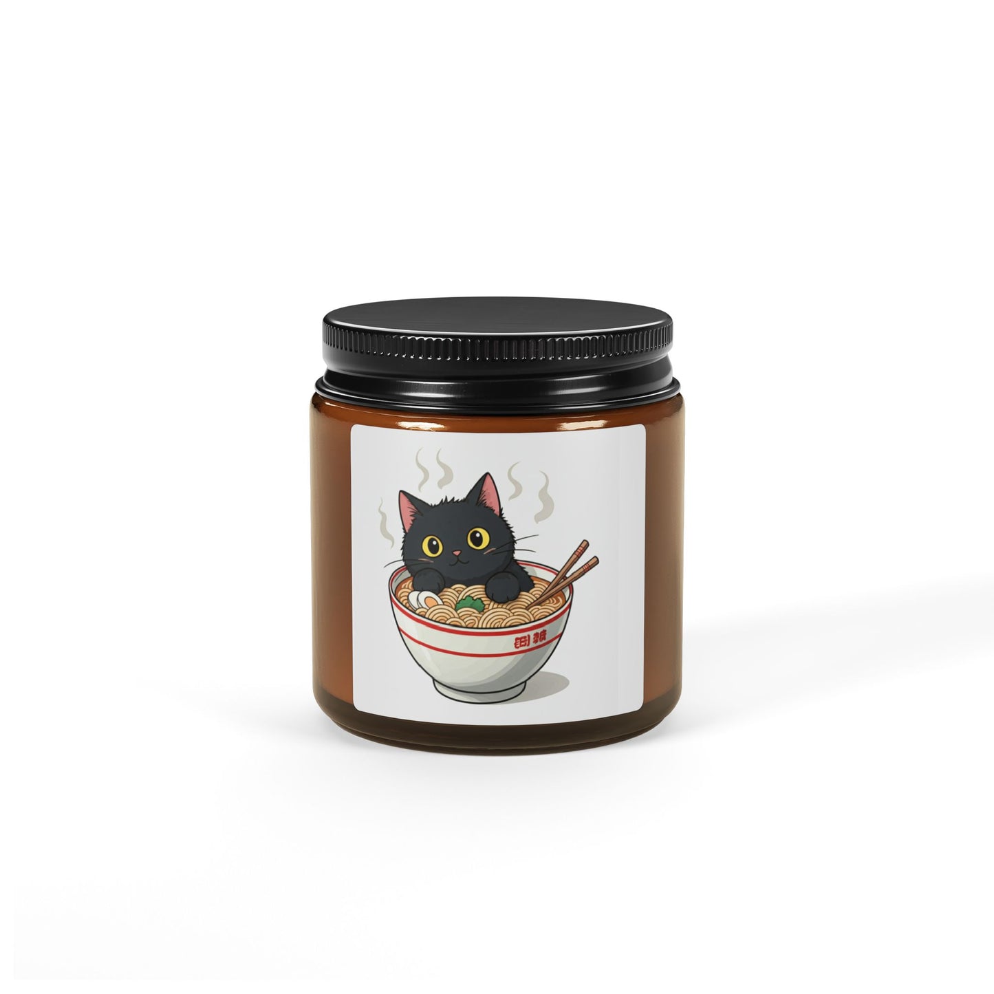 Scented Soy Candle (Multi-Size, Amber Jar)