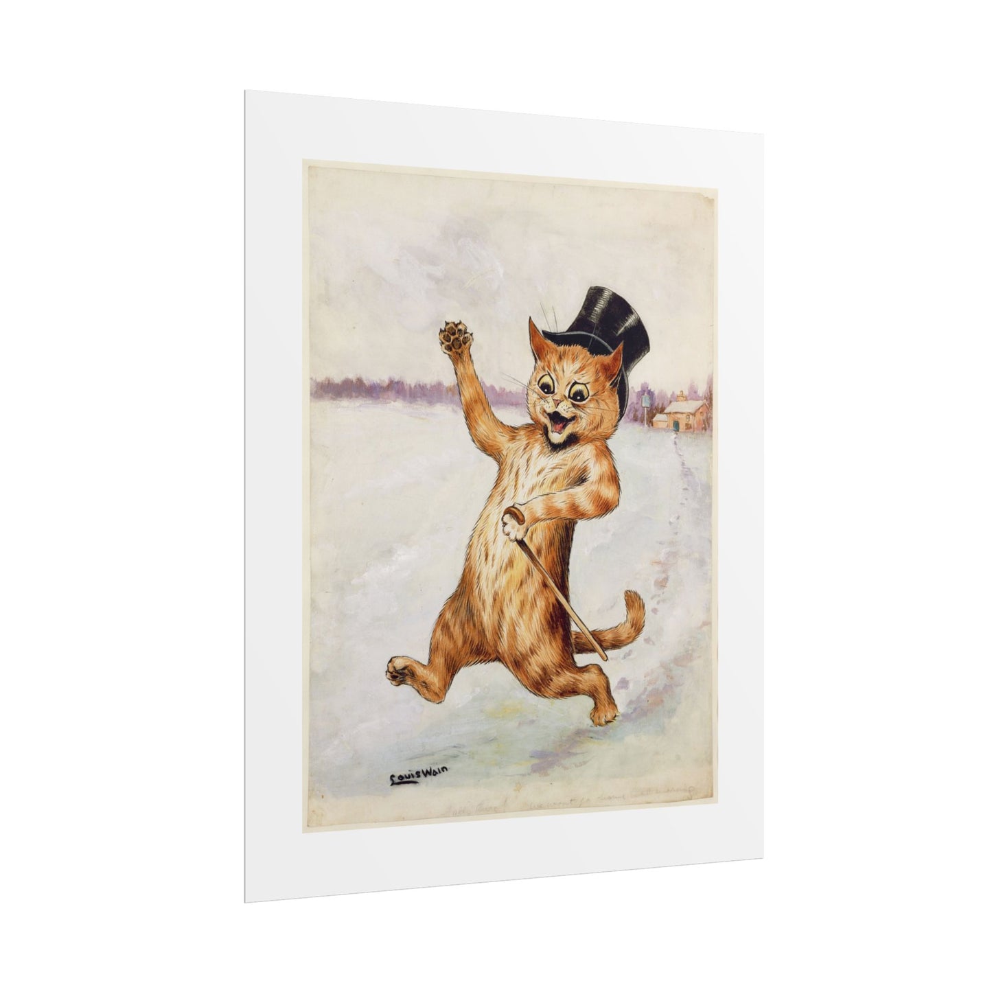 Louis Wain - Whimsical Cat Rolled Poster - Vintage Style Wall Art
