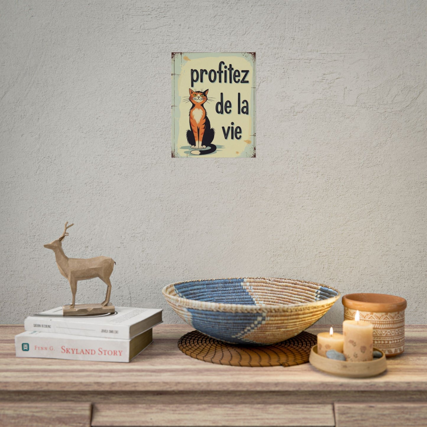 French orange live life Poster - Fun Wall Art for Animal Lovers