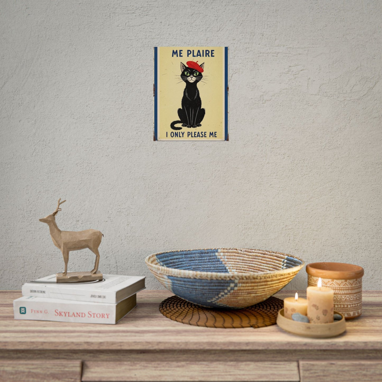 French I only do what please me Poster - Fun Wall Art for Animal Lovers