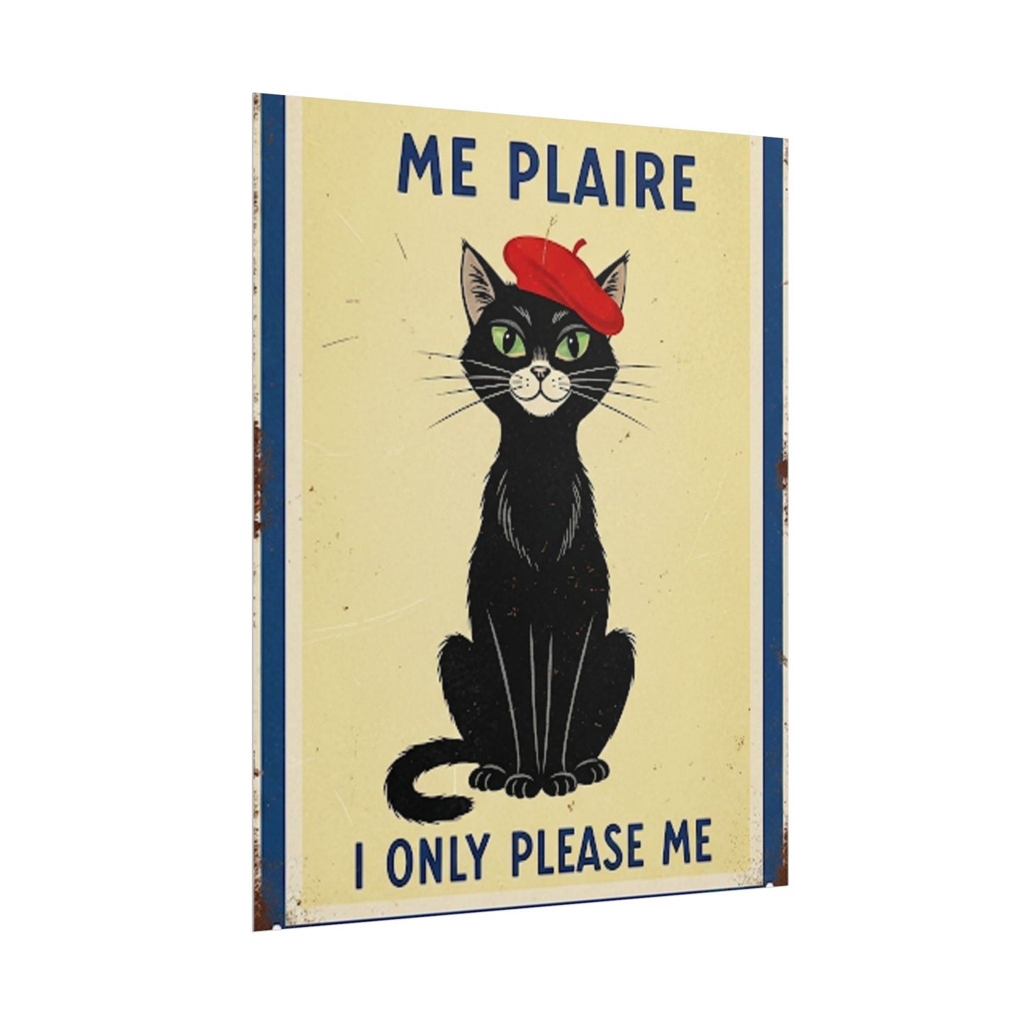 French I only do what please me Poster - Fun Wall Art for Animal Lovers
