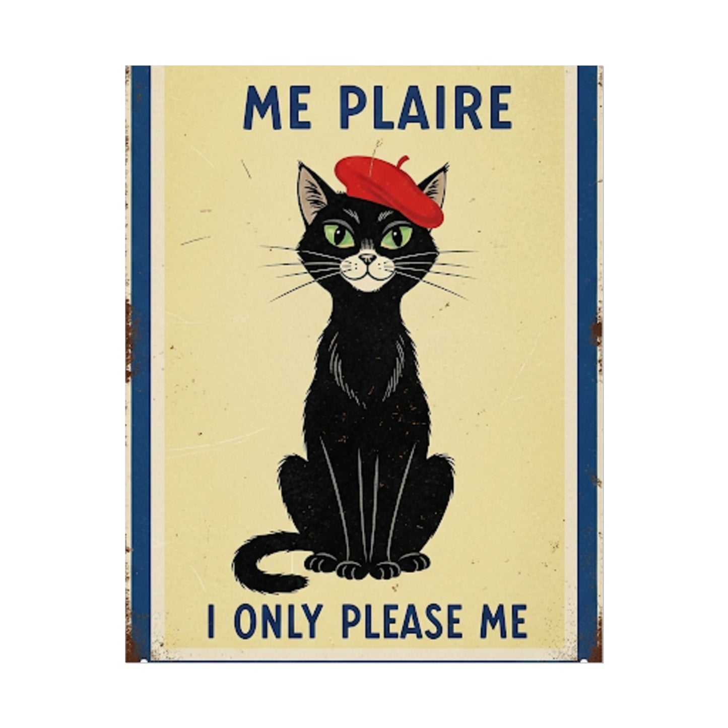 French I only do what please me Poster - Fun Wall Art for Animal Lovers