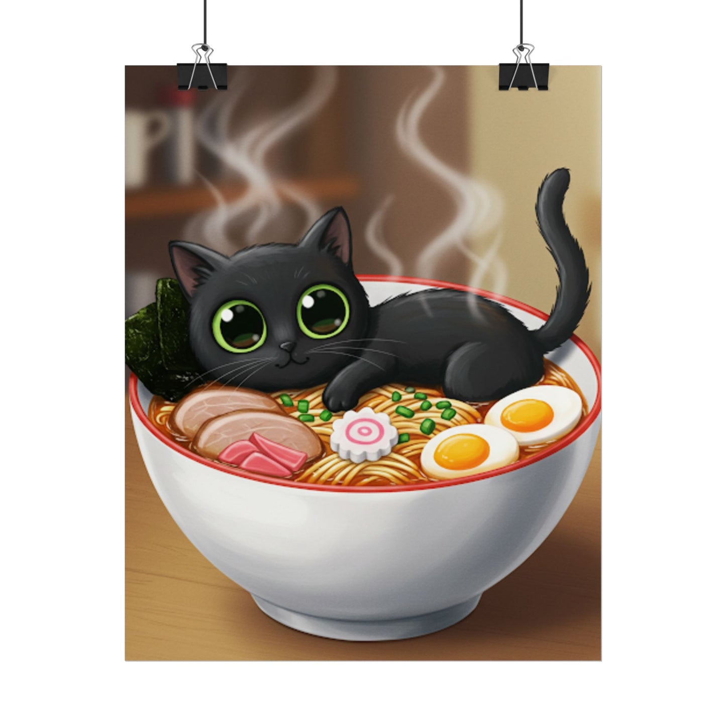 Big eye black cat Poster - Fun Wall Art for Animal Lovers