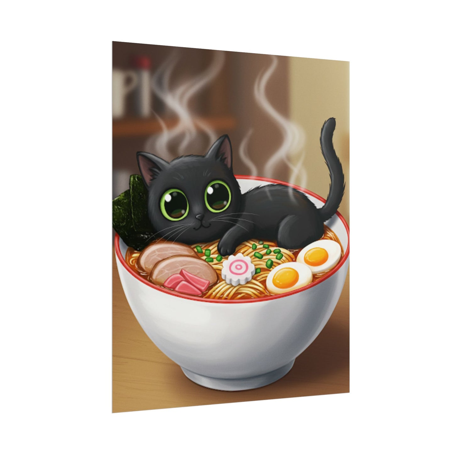 Big eye black cat Poster - Fun Wall Art for Animal Lovers