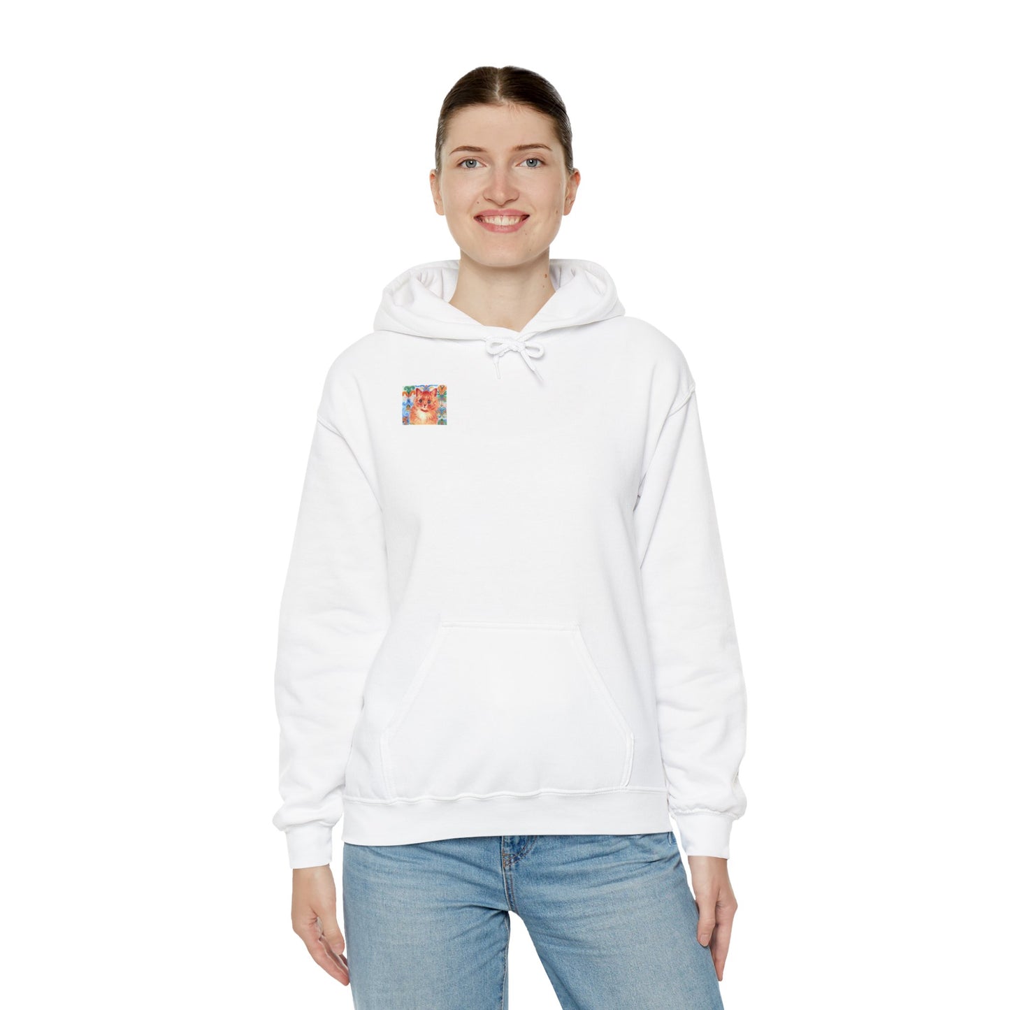 Louis Wain Cute Cat -Unisex Heavy Blend™ Hooded Sweatshirt