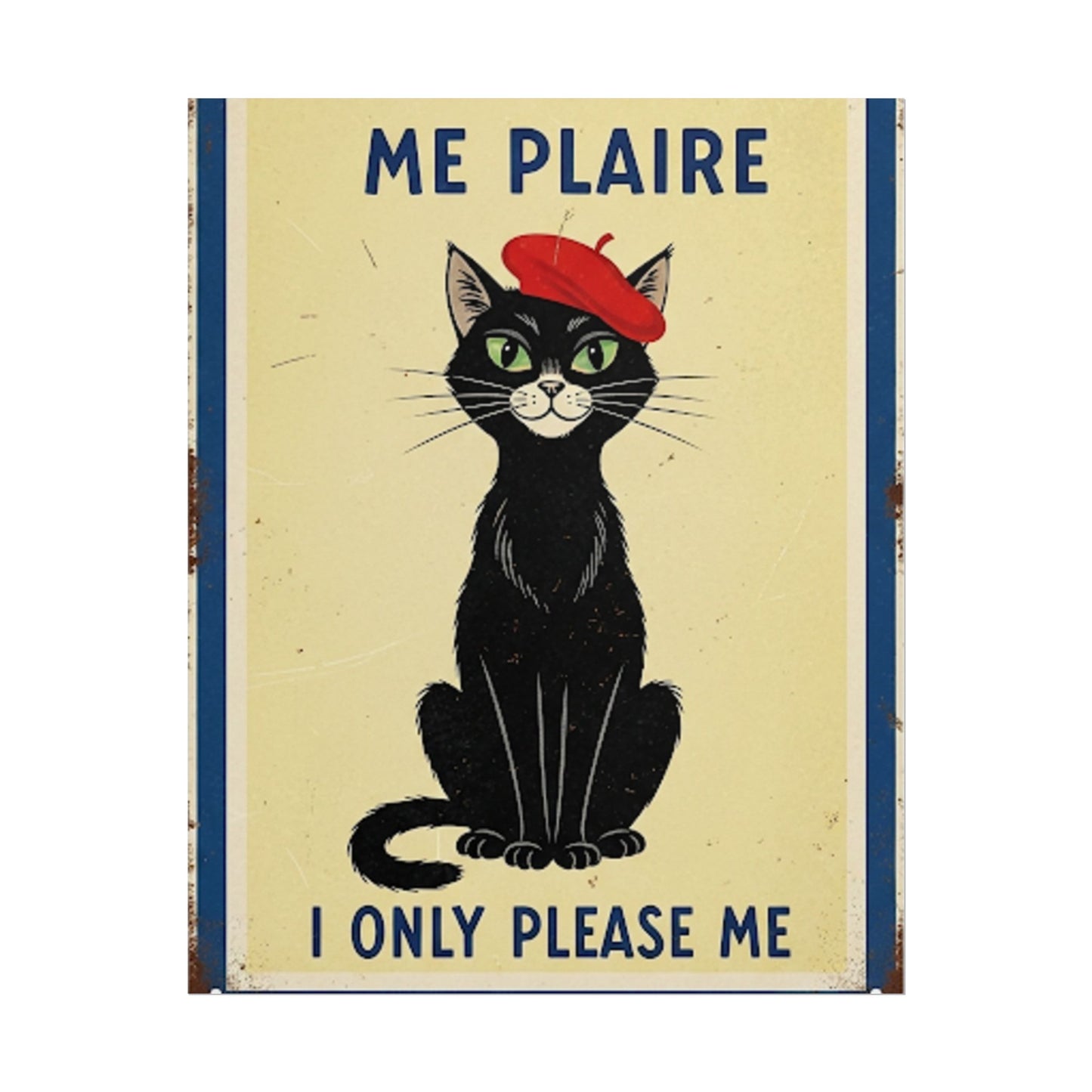 French I only do what please me Poster - Fun Wall Art for Animal Lovers