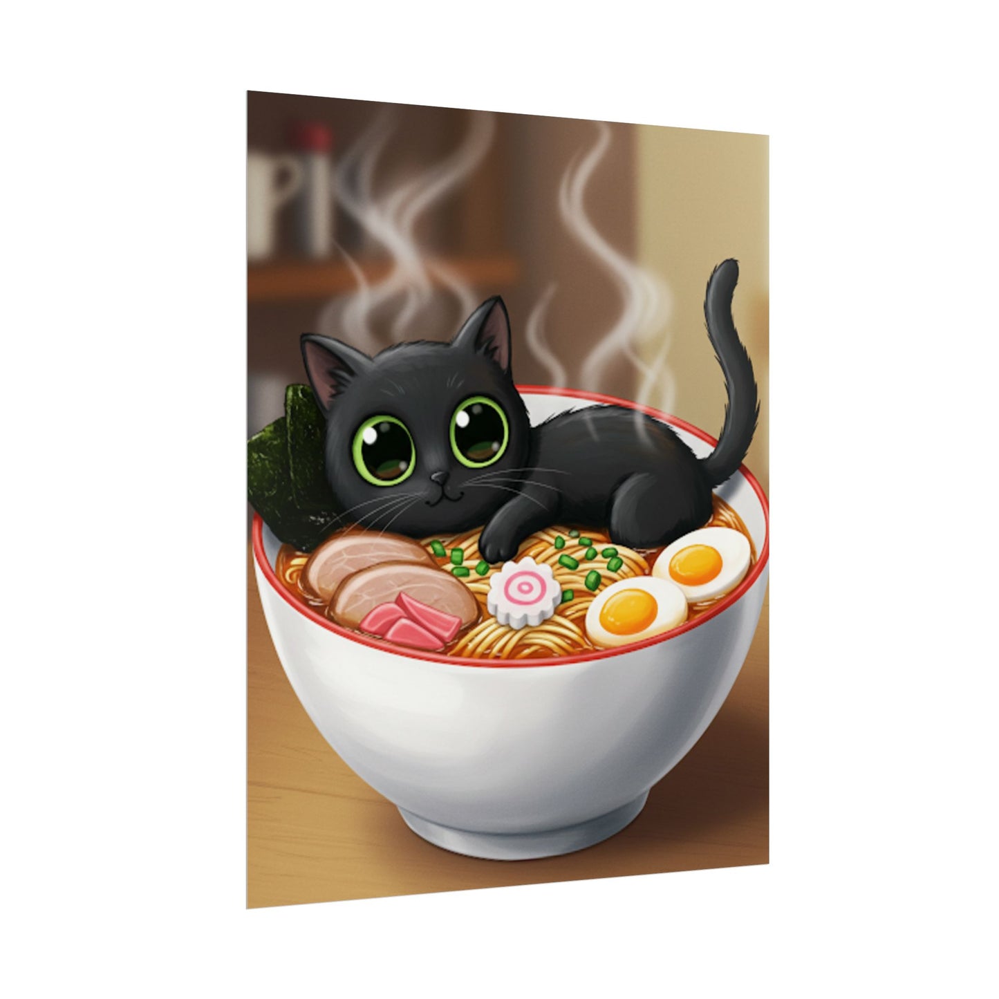 Big eye black cat Poster - Fun Wall Art for Animal Lovers