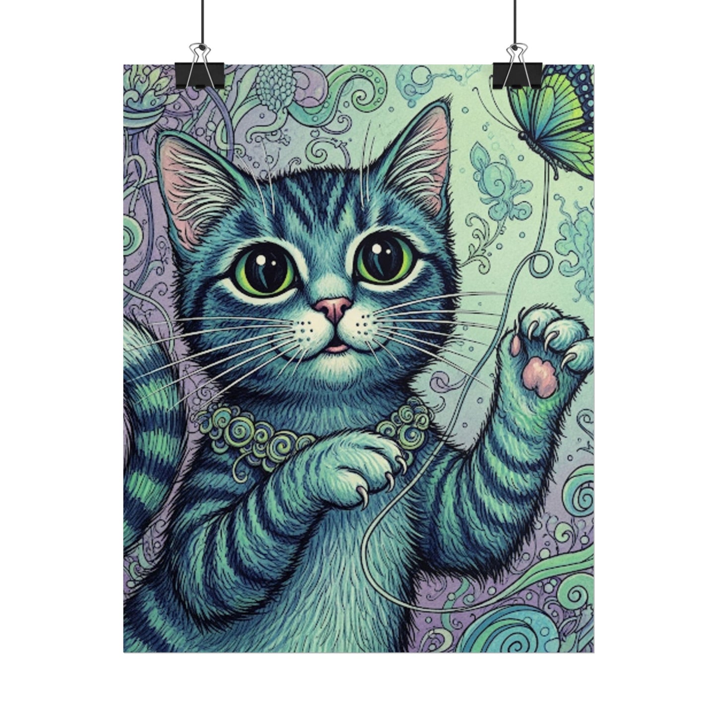 Cute Cat Poster - Fun Wall Art for Animal Lovers
