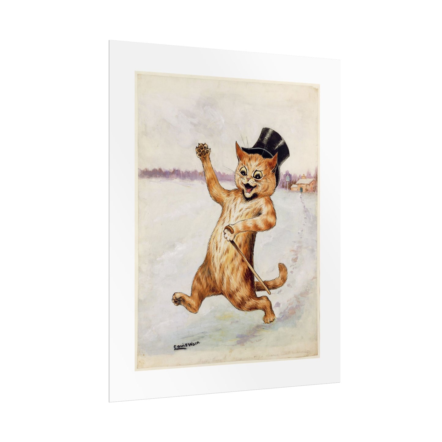 Louis Wain - Whimsical Cat Rolled Poster - Vintage Style Wall Art