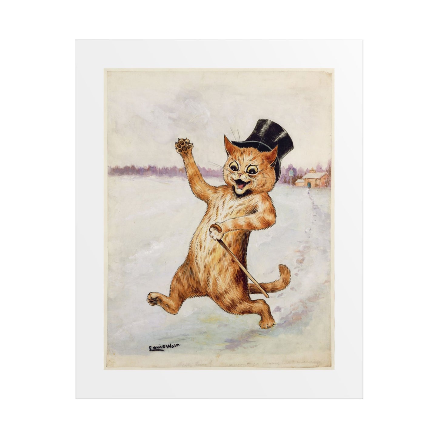 Louis Wain - Whimsical Cat Rolled Poster - Vintage Style Wall Art