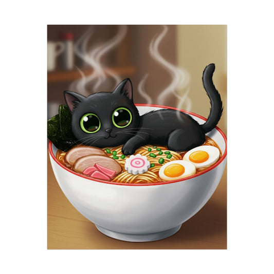 Big eye black cat Poster - Fun Wall Art for Animal Lovers