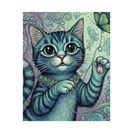 Cute Cat Poster - Fun Wall Art for Animal Lovers
