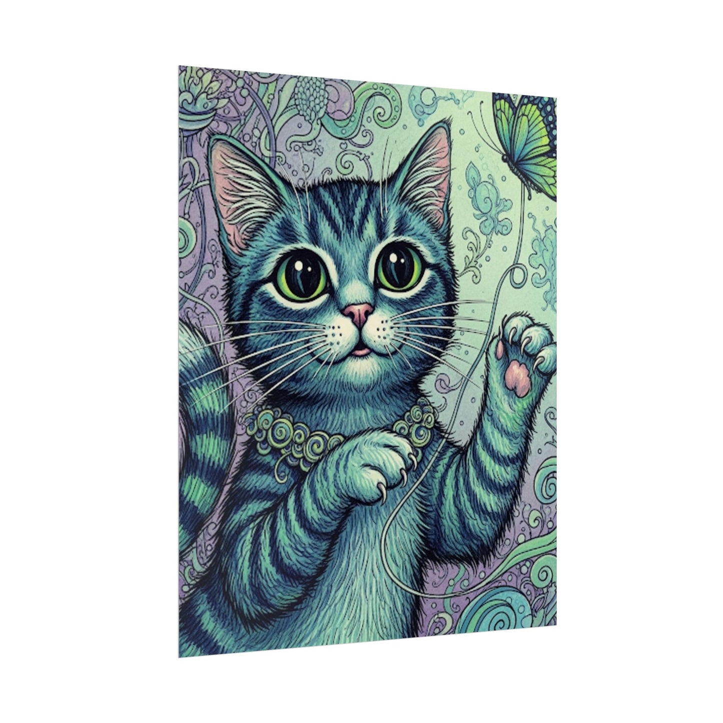 Cute Cat Poster - Fun Wall Art for Animal Lovers